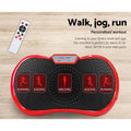 Everfit Vibration Machine Platform Red w/ Resistance Rope Home Fitness