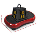 Everfit Vibration Machine Dark Red w/Resistance Rope Home Fitness