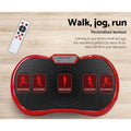 Everfit Vibration Machine Dark Red w/Resistance Rope Home Fitness