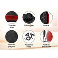 Everfit Vibration Machine Dark Red w/Resistance Rope Home Fitness