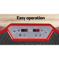 Everfit Vibration Machine Dark Red w/Resistance Rope Home Fitness