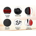 Everfit Vibration Machine Dark Red w/Resistance Rope Home Fitness