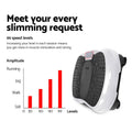 Everfit Vibration Machine Platform White with Resistance Rope