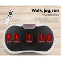 Everfit Vibration Machine Platform White with Resistance Rope