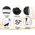 Everfit Vibration Machine Platform White with Resistance Rope