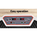 Everfit Vibration Machine Platform White with Resistance Rope