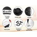 Everfit Vibration Machine Platform White with Resistance Rope