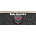 Everfit Vibration Machine Platform with Resistance Rope Black