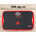 Everfit Vibration Machine Platform Red with Resistance Rope