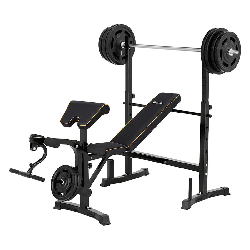 Everfit 10 in 1 Weight Bench Press Home Gym Station 330kg Capacity