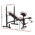 Everfit 10 in 1 Weight Bench Press Home Gym Station 330kg Capacity
