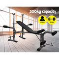 Everfit 8in1 Weight Bench Adjustable Incline Decline 200kg Home Gym