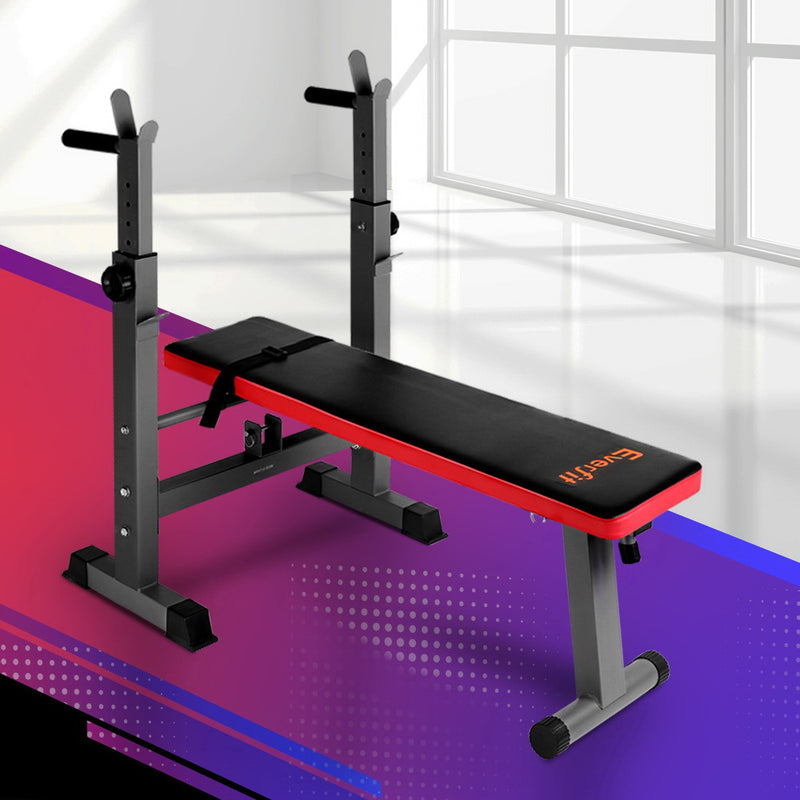 Everfit Weight Bench Squat Rack 200kg Home Gym Bench Press