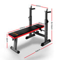 Everfit Weight Bench Squat Rack 200kg Home Gym Bench Press