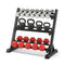 Everfit 3-Tier Dumbbell Rack 300kg Capacity Heavy Duty Black