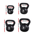 Everfit 22kg Kettlebell Set Weight Lifting Bench Dumbbells Gym