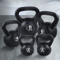 Everfit 22kg Kettlebell Set Weight Lifting Bench Dumbbells Gym