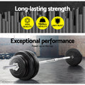 Everfit 168cm Barbell Bar Weight Plates Dumbbells Fitness Home Gym