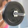 Everfit 18kg Barbell Set Weight Plates Bar Bench 168cm