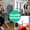 Everfit 18kg Barbell Set Weight Plates Bar Bench 168cm
