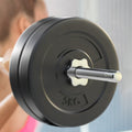 Everfit 28kg Barbell Set Weight Plates Bar Bench 168cm
