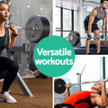 Everfit 28kg Barbell Set Weight Plates Bar Bench 168cm