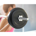 Everfit 38kg Barbell Set Weight Plates Bench 168cm