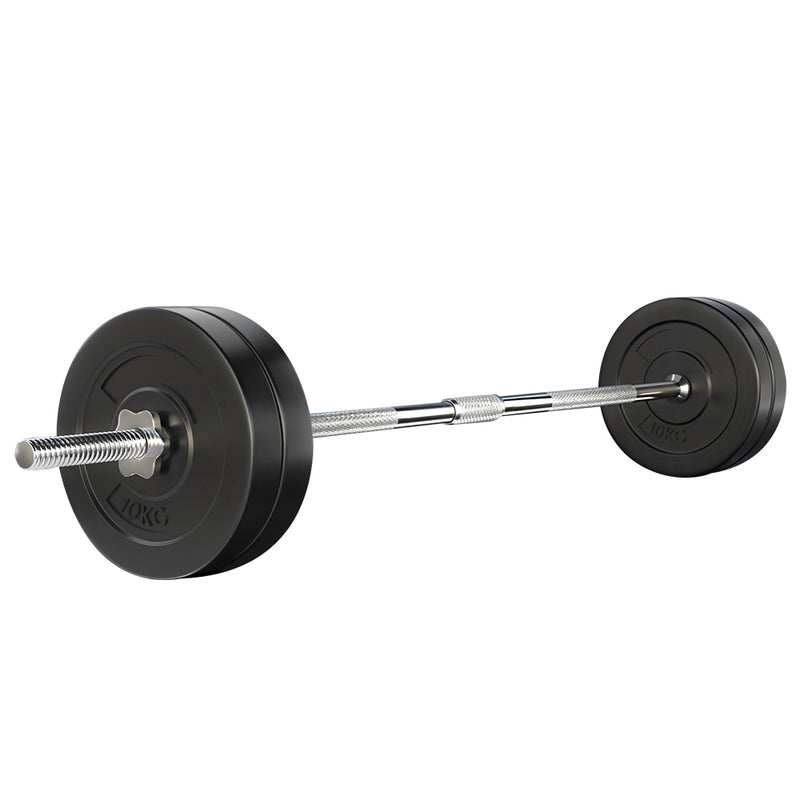 Everfit 48kg Barbell Set Weight Plates Bar Bench 168cm