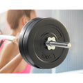 Everfit 48kg Barbell Set Weight Plates Bar Bench 168cm