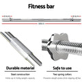 Everfit 78kg Barbell Set Weight Plates Bench 168cm Home Gym