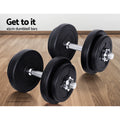 Everfit 45cm Dumbbell Bar 150kg Capacity Home Gym Exercise