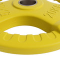 Everfit Olympic Weight Plates 20kg Dumbbell Barbell Yellow Home Gym