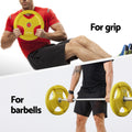Everfit Olympic Weight Plates 20kg Dumbbell Barbell Yellow Home Gym