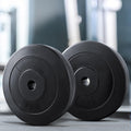 Everfit 30kg Barbell Weight Plates Standard Home Gym Press Fitness