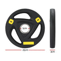 Everfit Olympic Weight Plates 5kg Dumbbells Barbells Lifting