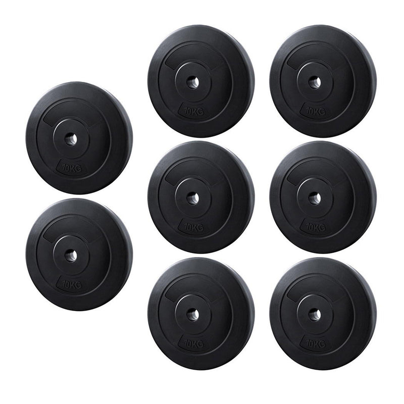 Everfit 80kg Barbell Weight Plates Standard Home Gym Exercise