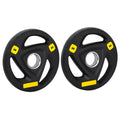 Everfit Olympic Weight Plates 5kg x2 Dumbbells Barbells Home Gym