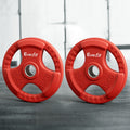 Everfit Olympic Weight Plates 15kg x2 Red Dumbbell Barbell