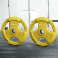 Everfit Olympic Weight Plates 20kg x2 Dumbbell Barbell Yellow