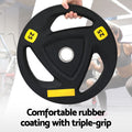 Everfit Weight Plates 25kg x2 Standard Dumbbells Barbells Home Gym