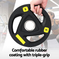 Everfit 16kg Barbells Set Dumbbells Weight Lifting Home Gym