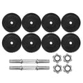 Everfit 25kg Dumbbell Set with Bench Weight Plates Dumbbells