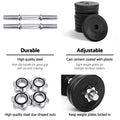 Everfit 25kg Dumbbell Set with Bench Weight Plates Dumbbells