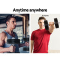 Everfit 25kg Dumbbell Set with Bench Weight Plates Dumbbells