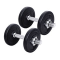 Everfit 10kg Dumbbell Set Weights Lifting Bench Home Gym Equipment
