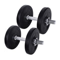 Everfit 15kg Dumbbell Set Weight Plates Lifting Bench Home Gym