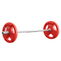 Everfit 36kg Barbell Set 120cm Dumbbell Weight Lifting Home Gym Red
