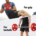 Everfit 36kg Barbell Set 120cm Dumbbell Weight Lifting Home Gym Red
