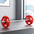 Everfit 36kg Barbell Set 120cm Dumbbell Weight Lifting Home Gym Red