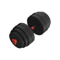 Everfit 40kg Adjustable Dumbbells Set Kettlebell Weight Plates Barbell